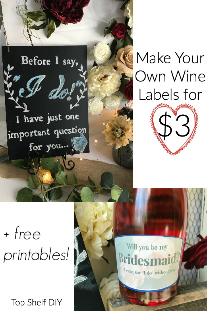 Wine Labels are fun and easy to make! Here's a step by step guide for your next special occasion. 
