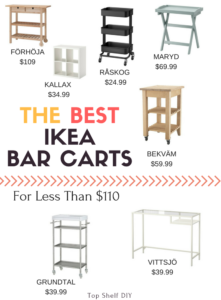 A Guide to Bar Cart Ikea Hacks