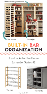 Pin this for Great Organizational Ikea Hacks for the Home Bar Series