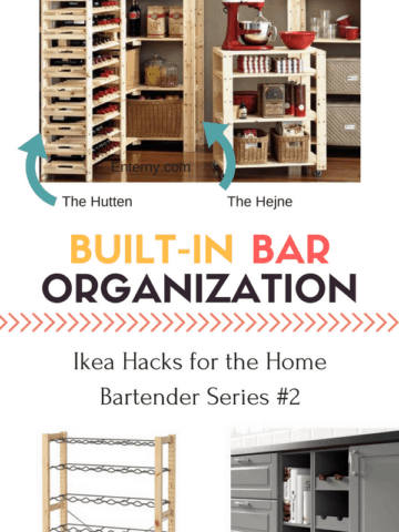 Pin this for Great Organizational Ikea Hacks for the Home Bar Series