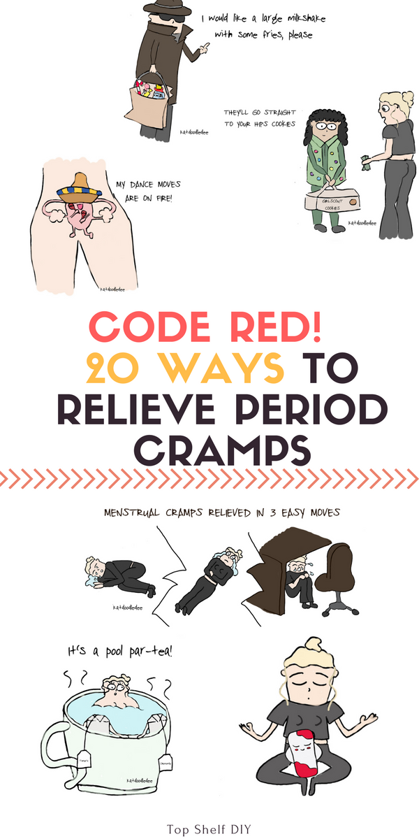 Period cramps got you down? Time to bust out this list of 20 ways to Survive the Red Zone