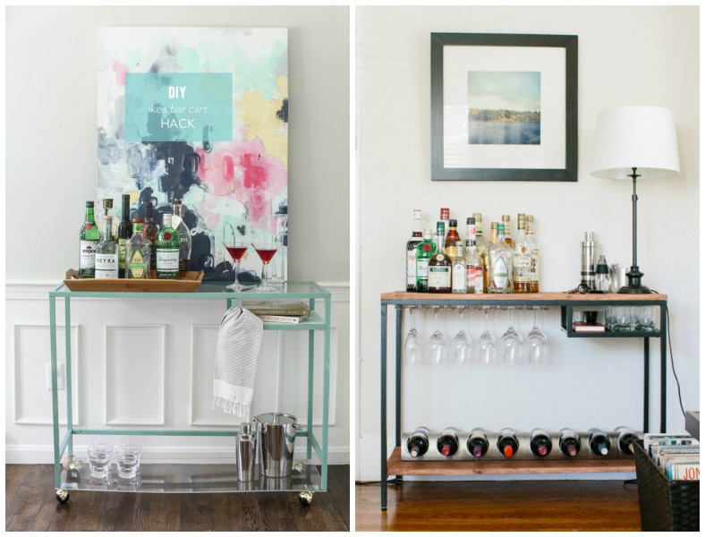 Ikea Bar cart hack using the Ikea VITTSJO laptop table. One of 18 Ikea bar cart hacks under $110. Here's how to style, convert, paint, and upcycle every option imaginable. The home bar is an essential component of 2021. 