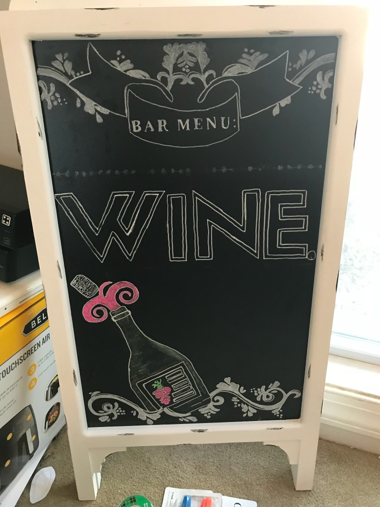 Chalkboard sign transfer process: my five step process! No printer or fancy cutting machine required. 
