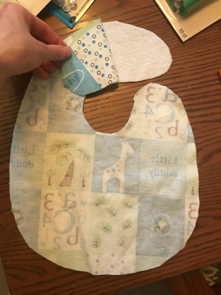 Easy layered bib tutorial for a teething toddler