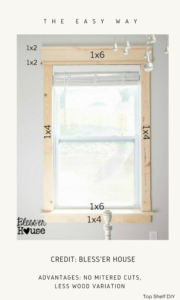 Here are all the options to choose from when deciding to frame out your windows