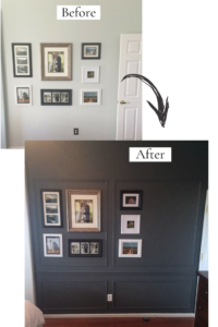 Easy and Cheap DIY Wainscoting tutorial; the before and after!