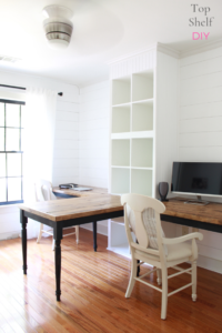 How to Prevent and Correct 10 Different Mistakes when installing faux shiplap! #shiplaptutorial #shiplap #office