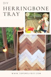 Turn an old wine crate into a family friendly tray - full tutorial!