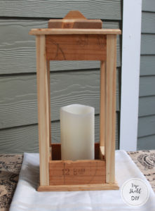 Make a beautiful lantern from an old wine crate!
