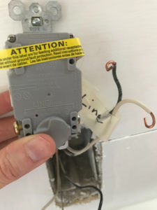 how to replace a GFCI outlet from Legrand