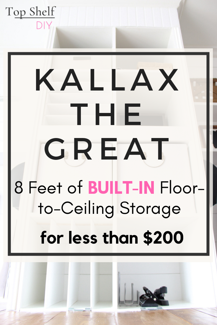 Get your Kallax on by taking this Ikea Hack to the next level. Take it all the way to ceiling, actually. #IKEAhack #ikeahackers #builtinikea