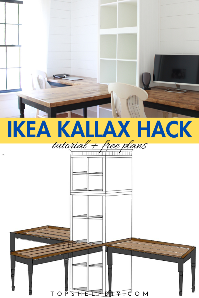 IKEA HACK Desk with Cube Storage Shelves - Pretty Providence