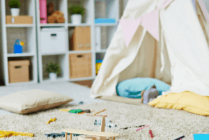 Looking to deep clean your kids' playroom? Here's how to prepare yourself for battle.