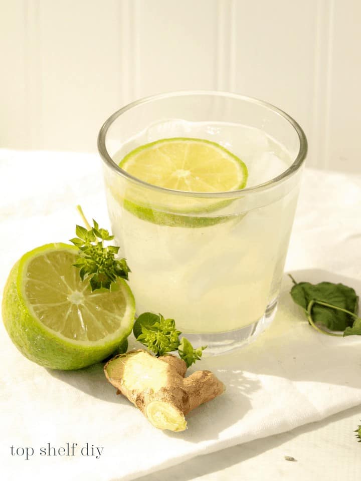 All the flavor without all the calories. Here's how to make a Keto-friendly, low-carb, ginger ale cocktail mixer to use in popular buck recipes. 