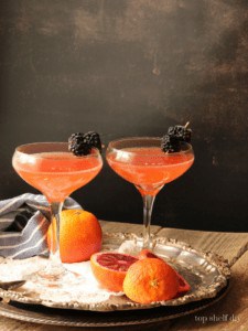 A virgin blood orange sangria, one of 8 cocktails for expectant baby mamas of the world.