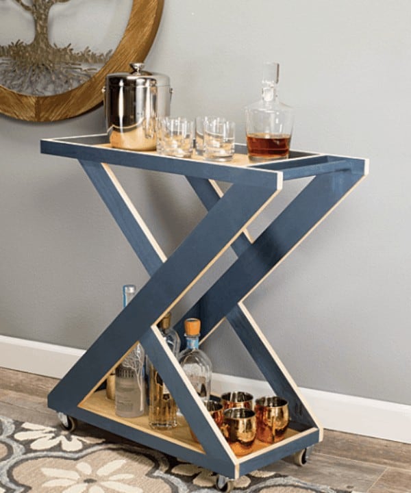 DIY Bar Cart from BuildSomething.com. Building your own bar cart isn't difficult once you have a little inspiration. Modern, industrial, outdoor, indoor -- we've got every style covered in this roundup of 35 bar carts. Each DIY Bar Cart is built from scratch and is mounted on wheels!