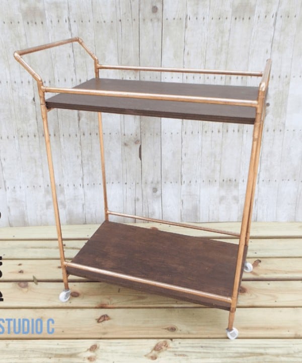 Another bar cart made from copper tubing. Modern, industrial, outdoor, indoor -- we've got every style covered in this roundup of 35 bar carts. Each DIY Bar Cart is built from scratch and is mounted on wheels!