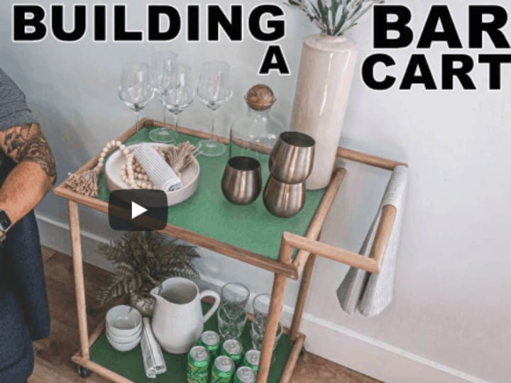 DIY Bar Cart from Mr. Build It. Building your own bar cart isn't difficult once you have a little inspiration. Modern, industrial, outdoor, indoor -- we've got every style covered in this roundup of 35 bar carts. Each DIY Bar Cart is built from scratch and is mounted on wheels!