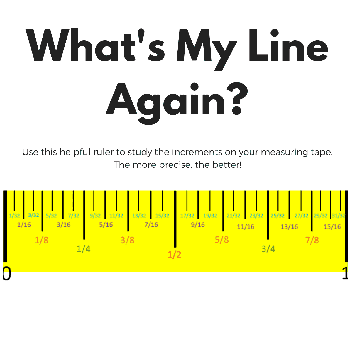 CHECK your measuring tape! (I have been using this for years