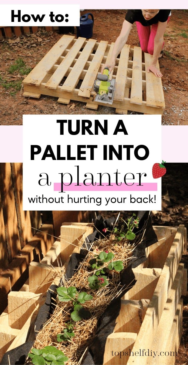 The tools you need to break down a pallet so you can quickly make a planter box. Plant strawberries, herbs, vegetables, etc in these boxes made from salvaged pallet wood. 