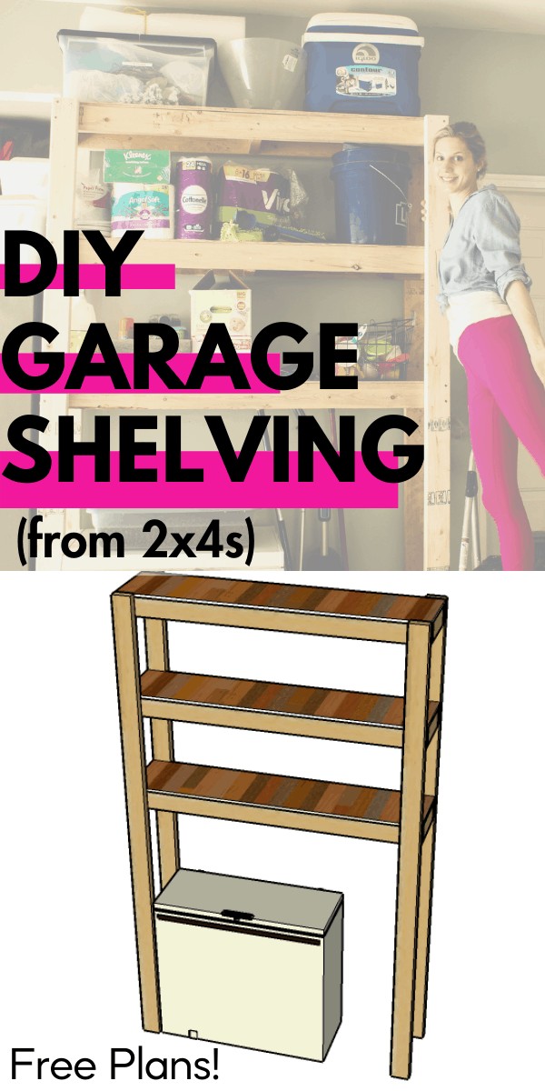 Week 2 of the Take Back My Garage Renovation Series. Easy garage shelving, brightening the space, and designating work zones. 
