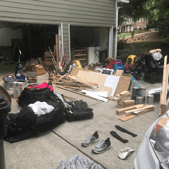 relocating all of the items in my garage during our renovatio.