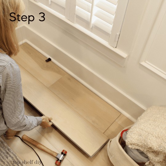A quick tutorial on how to install LVP in your household, with tips and tricks for making this a (relatively) seamless job. #lvp #lvpflooring #lvptutorial